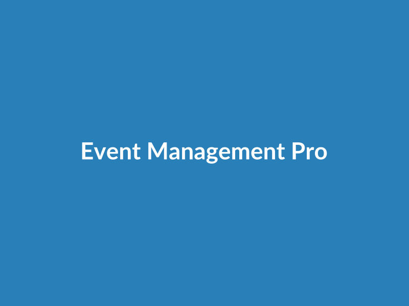 Event Management Pro