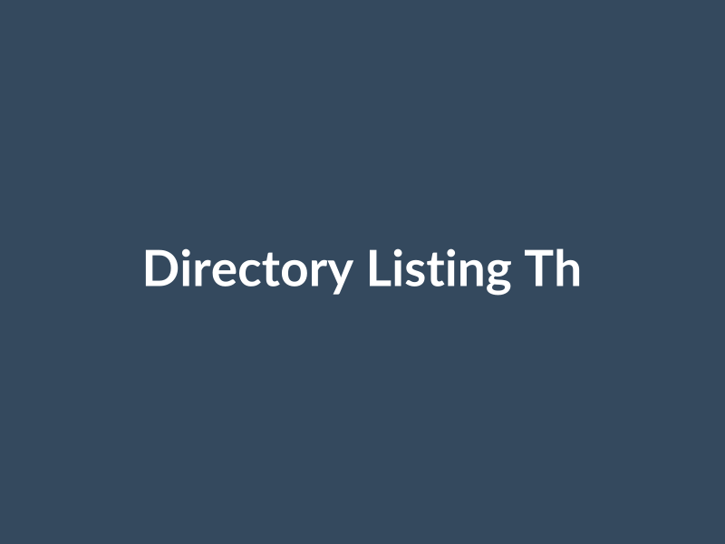 Directory Listing Theme