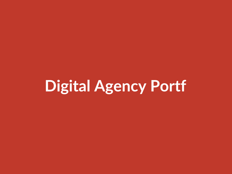Digital Agency Portfolio