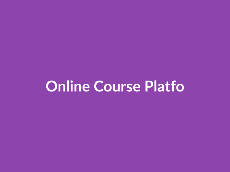 Online Course Platform